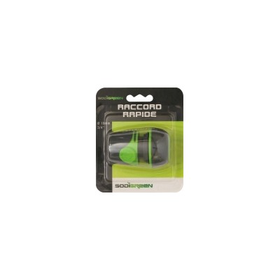Raccord rapide à encliquer pour tuyau d'eau de diamètre 19 mm  - Sodise | 18460