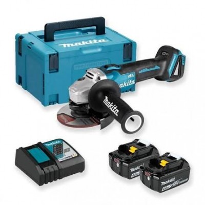 Meuleuse Makita diamètre 125 mm 18 Volts Li-Ion 4 Ah modèle DGA504RMJ