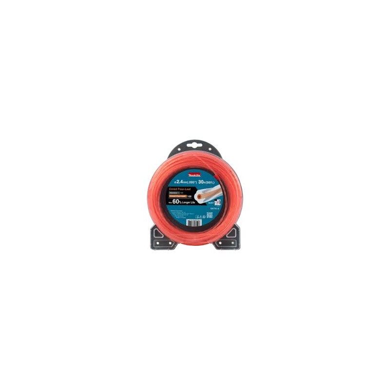 FIL NYLON TREFLE TORSADE 2.4-30M  MAKITA | 1917V1-6