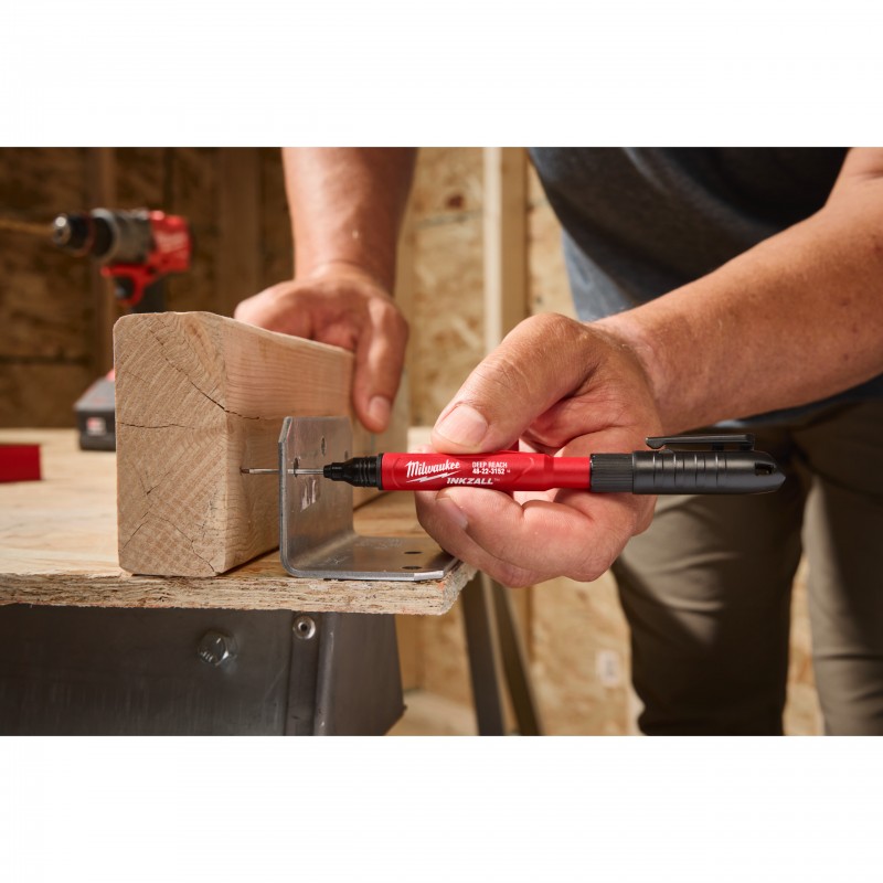Marqueur INKZALL™ pointe ultra-fine longue portée (bulk) Milwaukee | 4932502324