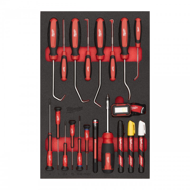 Module servante précision et réseau électrique 46 pcs Milwaukee | 4932502083
