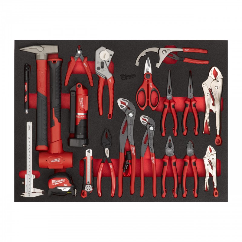 Module servante pinces et marteau 20 pcs Milwaukee | 4932502087