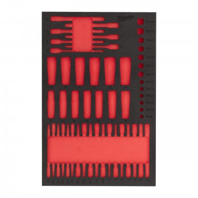 Module vide servante douilles et embouts 1/4", 3/8" et 1/2" Milwaukee | 4932502089