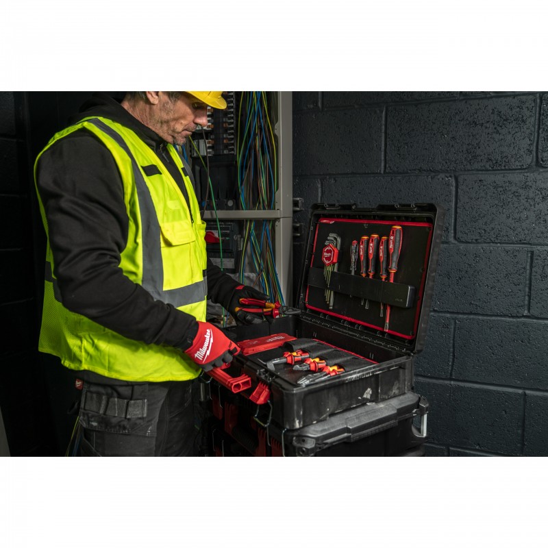 Caisse outils PACKOUT électricien 63pcs Milwaukee | 4932499466