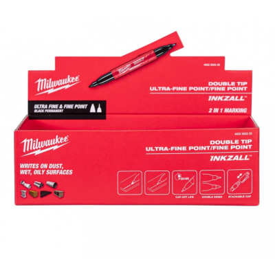 Marqueur INKZALL™ double pointe ultra-fine Milwaukee | 4932502325