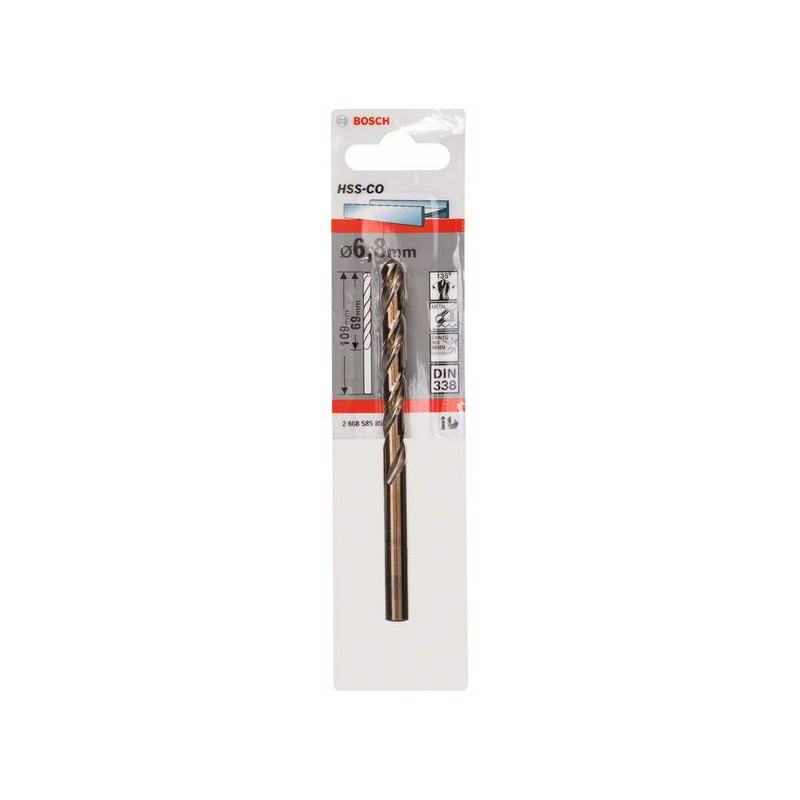 2608585857 Forets à métaux rectifiés HSS-Co, DIN 338 Accessoire Bosch pro outils
