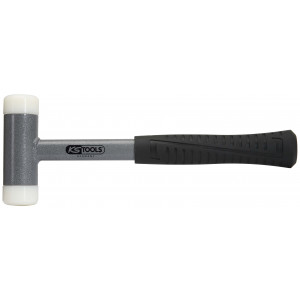 Maillet à embouts plastiques anti rebonds - manche acier - L 305 mm -  Ø 45 mm - KSTOOLS | 140.5274